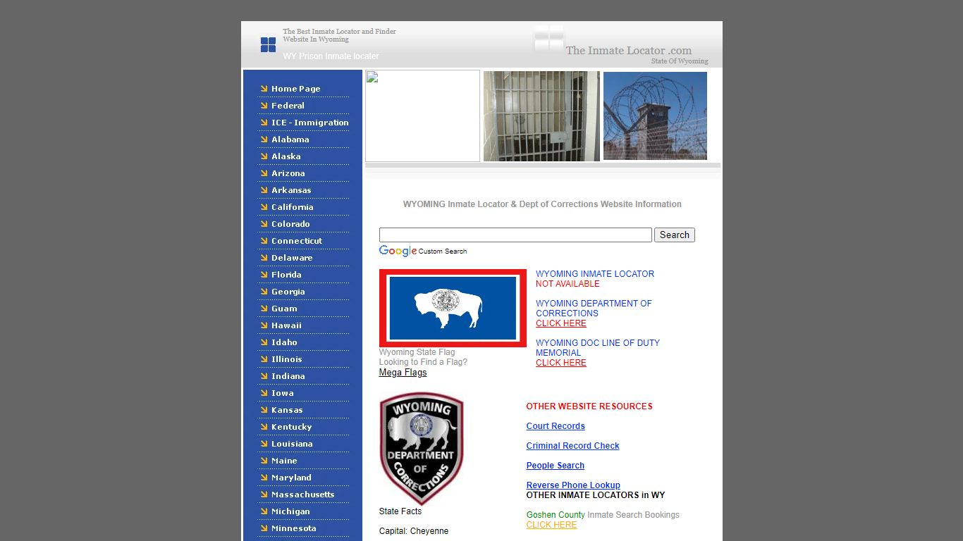 Wyoming DOC & Wyoming Inmate Locator